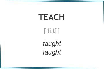 teach 3 формы глагола