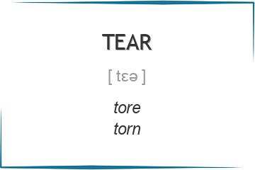 tear 3 формы глагола