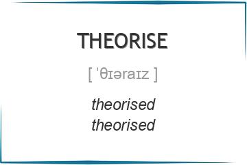 theorise 3 формы глагола