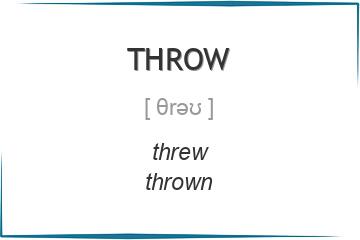 throw 3 формы глагола