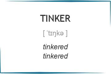 tinker 3 формы глагола