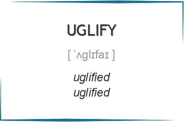 uglify 3 формы глагола