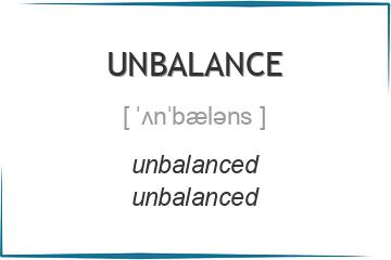 unbalance 3 формы глагола