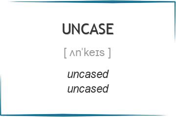 uncase 3 формы глагола