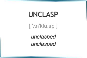 unclasp 3 формы глагола