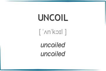 uncoil 3 формы глагола
