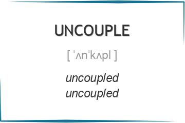 uncouple 3 формы глагола