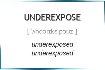 underexpose 3 формы глагола
