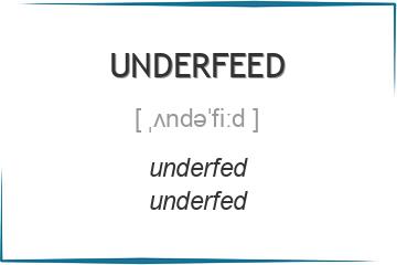 underfeed 3 формы глагола
