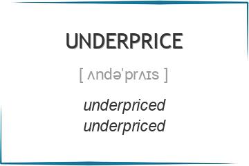 underprice 3 формы глагола