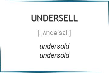 undersell 3 формы глагола