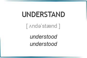 understand 3 формы глагола