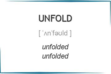 unfold 3 формы глагола