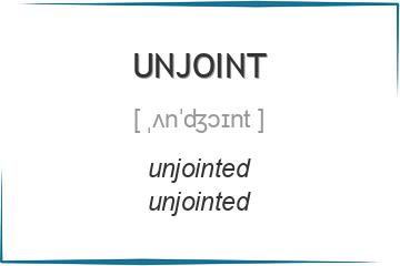 unjoint 3 формы глагола