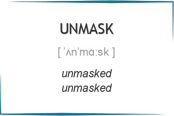 unmask 3 формы глагола