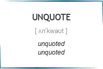 unquote 3 формы глагола