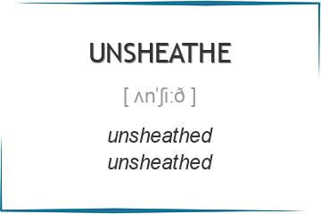 unsheathe 3 формы глагола