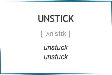unstick 3 формы глагола