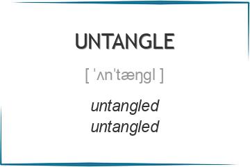 untangle 3 формы глагола