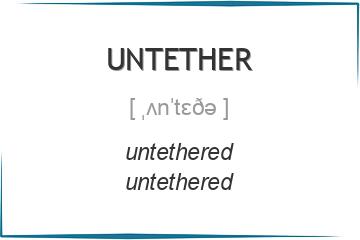 untether 3 формы глагола