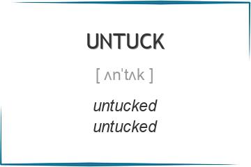untuck 3 формы глагола