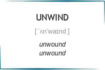 unwind 3 формы глагола