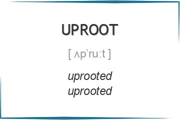 uproot 3 формы глагола