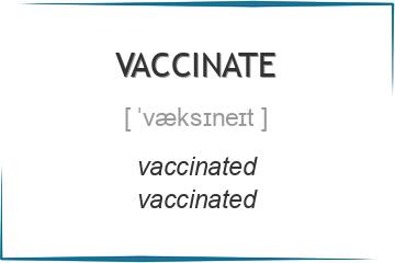 vaccinate 3 формы глагола
