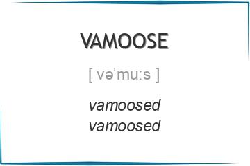 vamoose 3 формы глагола
