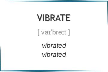 vibrate 3 формы глагола