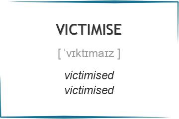 victimise 3 формы глагола