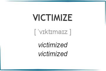 victimize 3 формы глагола