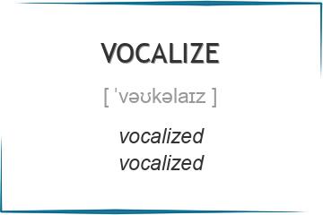 vocalize 3 формы глагола