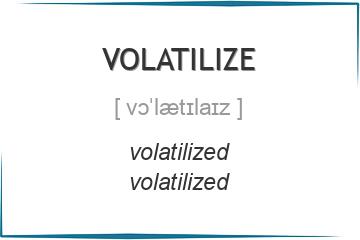 volatilize 3 формы глагола