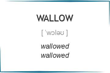 wallow 3 формы глагола
