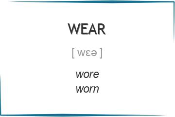 wear 3 формы глагола