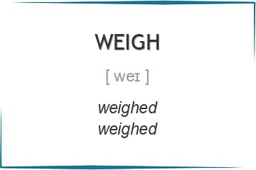 weigh 3 формы глагола