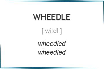 wheedle 3 формы глагола