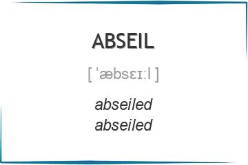 abseil 3 формы глагола
