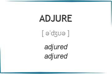 adjure 3 формы глагола