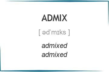 admix 3 формы глагола
