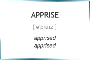 apprise 3 формы глагола