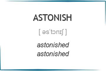 astonish 3 формы глагола