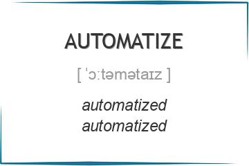 automatize 3 формы глагола