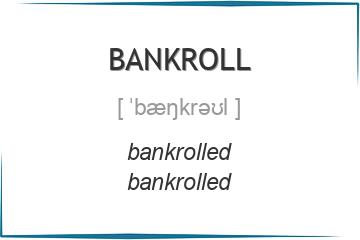 bankroll 3 формы глагола