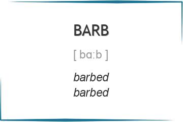 barb 3 формы глагола