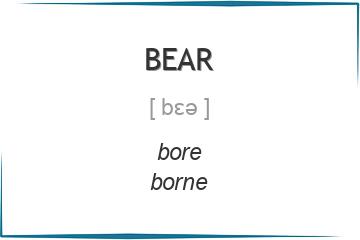 bear 3 формы глагола