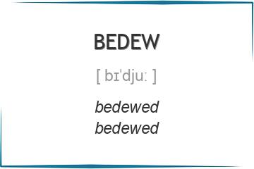 bedew 3 формы глагола