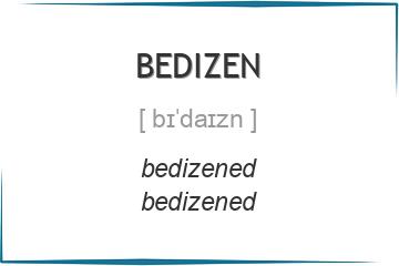 bedizen 3 формы глагола