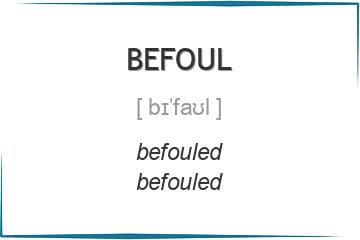 befoul 3 формы глагола